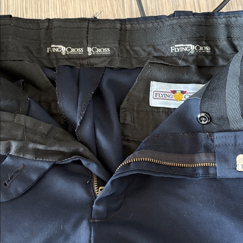 Flying Cross Navy Uniform Work Pants Straight Leg Tactical Size See Measurements - Picture 2 of 7